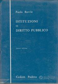 Barile Istituzioni di diritto pubblico V° ed. Ceda