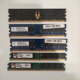 RAM DDR2 per Intel e AMD 2gb, 1gb e 512mb
