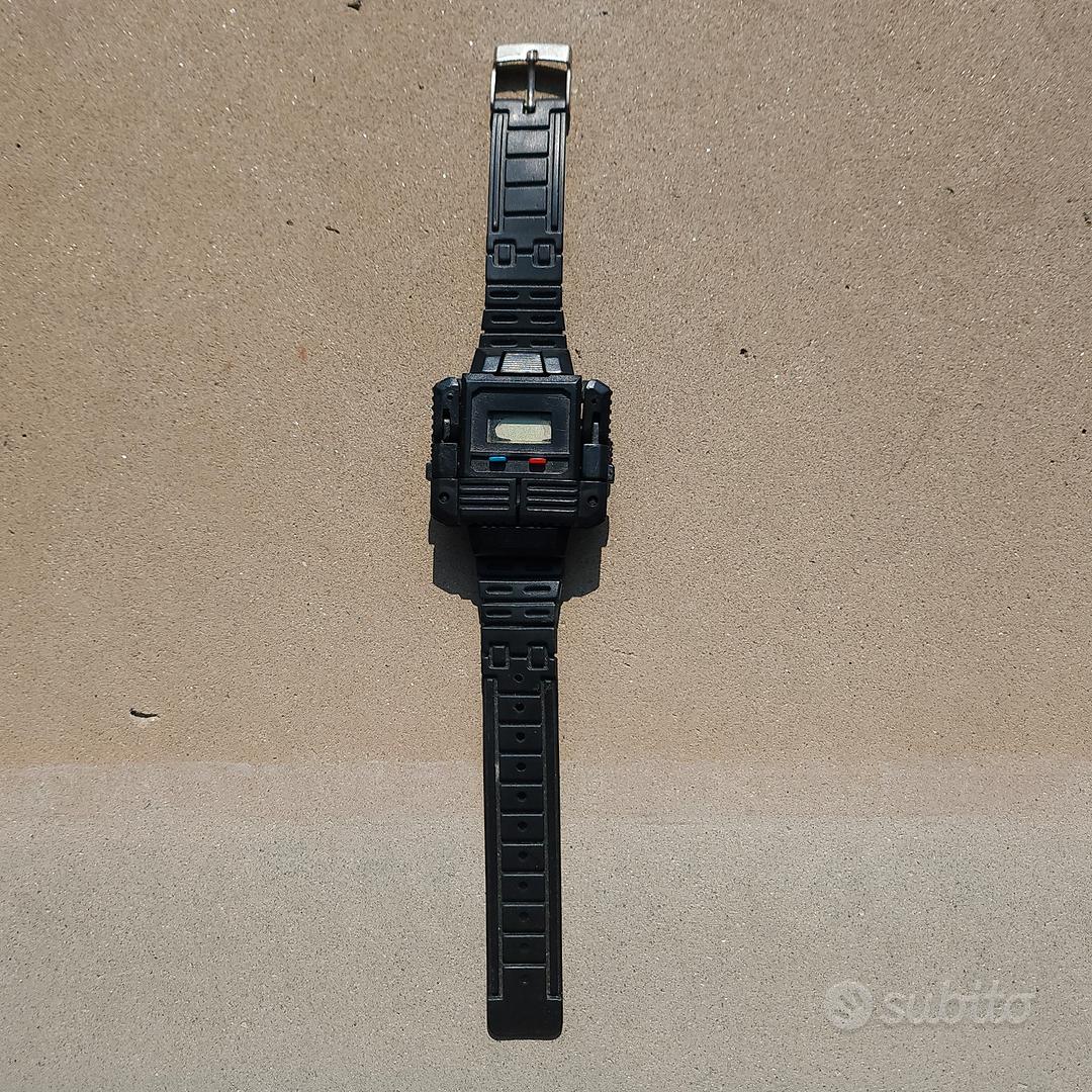 TAPORT Orologio Quadrato In Pelle Nera – Modello E2 – Design Robot – Regalo Unisex - 5
