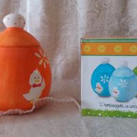 UOVO PORTAOGGETTI IN CERAMICA NUOVO