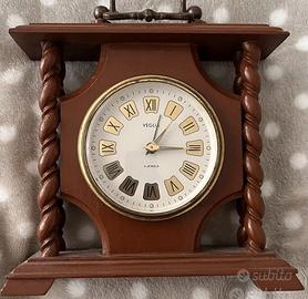Orologio da tavolo/svegli in legno Veglia 2 jewels