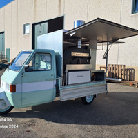 Ape pizza truck food