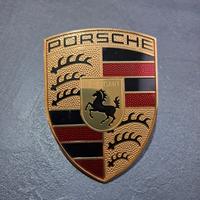 mostrina emblema fregio porsche ORIGINALE