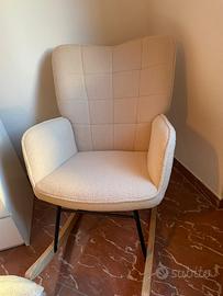 Poltrona in tessuto Bouclè Maisons du monde