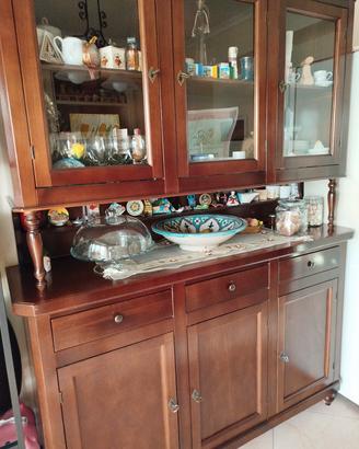 credenza in legno  colore noce