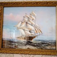 Quadro antico. Cornice in legno, dorata