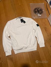 Felpa stone island bianca