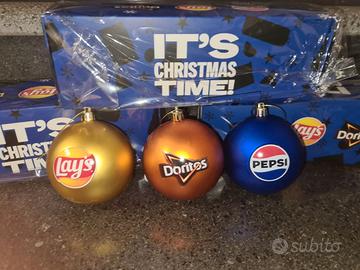 Palline Natale Pepsi Lay's Doritos palle