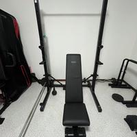 Panca palestra + Rack richiudibile