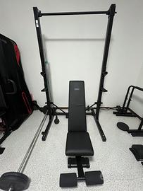 Panca palestra + Rack richiudibile