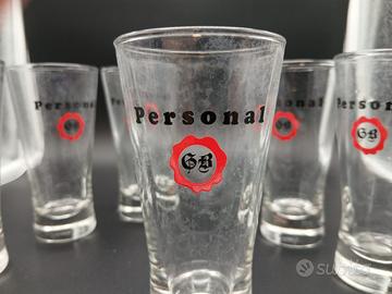 6 Bicchieri Vintage Anni 70 Personal G.B.