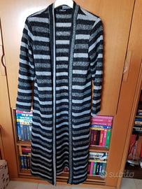 Giacca spolverino lunga a righe tg. S