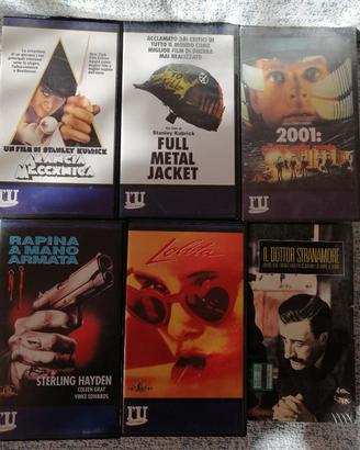 6 Vhs Film Kubrick mai usate. 2 sigillate 