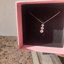 collana girocollo oro 375 con zirconi Stroilo Oro