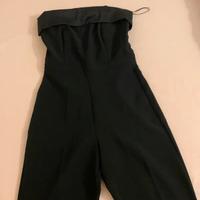 Tuta intera elegante a pantalone con bretelle