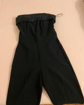 Tuta intera elegante a pantalone con bretelle