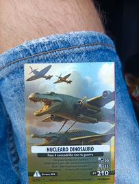 Carta Brainrot Rara Nuclearo Dinosauro