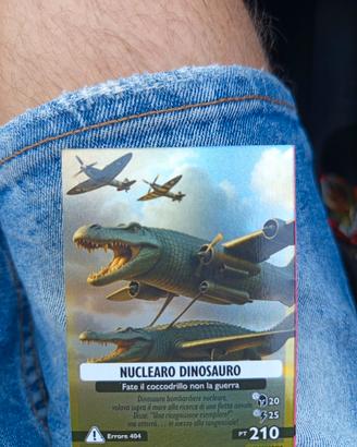Carta Brainrot Rara Nuclearo Dinosauro