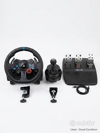 Volante logicteh g29+pedaliera+cambio manuale