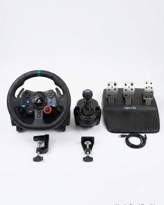 Volante logicteh g29+pedaliera+cambio manuale