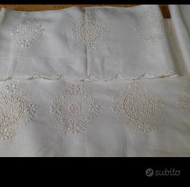 lenzuola di lino ricamate
