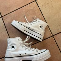 converse platform bianche