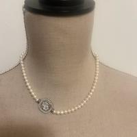 Collana perle con cammeo