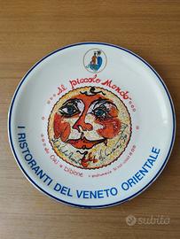 Piatto ceramica buon ricordo firmato
