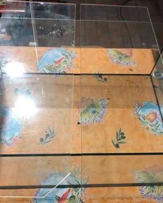 ACQUARIO VASCA VETRO CM.60X43X25 H PER TARTARUGHE