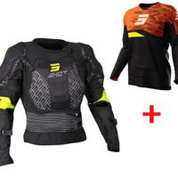 CORPETTO MOTO CROSS SHOT + MAGLIA ARANCIO BAMBINO