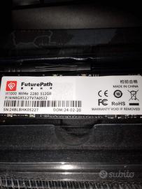 SSD NVMe 512GB FuturePath M3000 - NUOVO mai usato