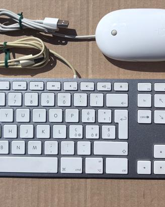 Apple Wired Keyboard + Mighty Mouse