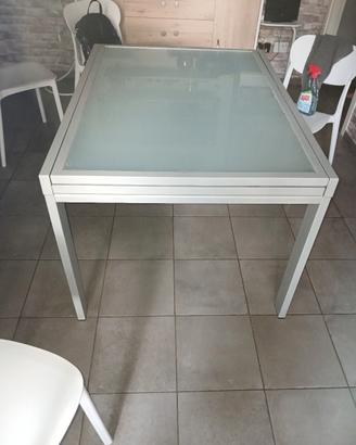 tavolo in vetro 120 90  allungabile 240