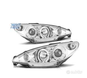 FARI PEUGEOT 206 CONNETTORE H4 98-08 OCCHI ANGEL C