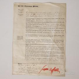 Documento storico compravendita - 1860 - Autentico