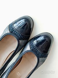 Décolleté pelle Nuvola blu Mary Collection n. 37 