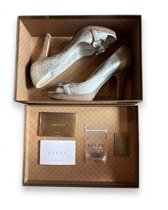 Tacchi gucci color argento n.37+ (37.5)
