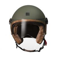 CASCO MOTOCUBO VERDE MILITARE OPACO