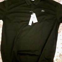 Polo Lacoste Uomo Cotone Leggero Nera