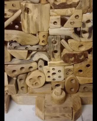 lampada artistica legno 