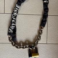 Catena e lucchetto per moto Kriptonite 150cm