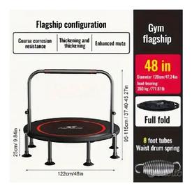 Trampolino elastico pieghevole per fitness