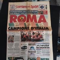 CORRIERE DELLA SERA - SCUDETTO ROMA 2001