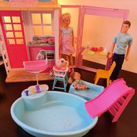 casa Barbie con accessori 