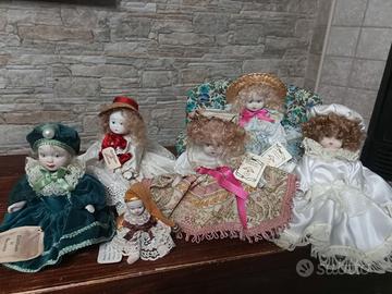 bambole porcellana e Capodimonte vintage