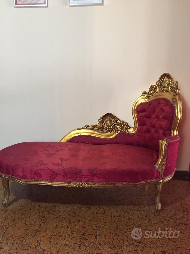 Dormeuse oro e rosso porpora - Arredamento e Casalinghi In vendita a Roma