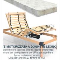 Letto singolo con alzate testa piedi