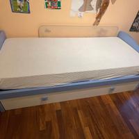 Letto singolo con cassettone SENZA MATERASSO