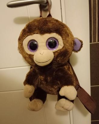 ZAINETTO DI PELUCHE A FORMA DI SCIMMIA TY