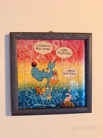 Lupo Alberto - Puzzle Vintage Incorniciato